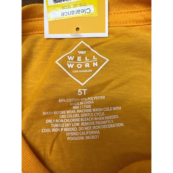 Latino Heritage Month Toddler Dream Big Long Sleeve T-Shirt Yellow Size 5T - Picture 3 of 7